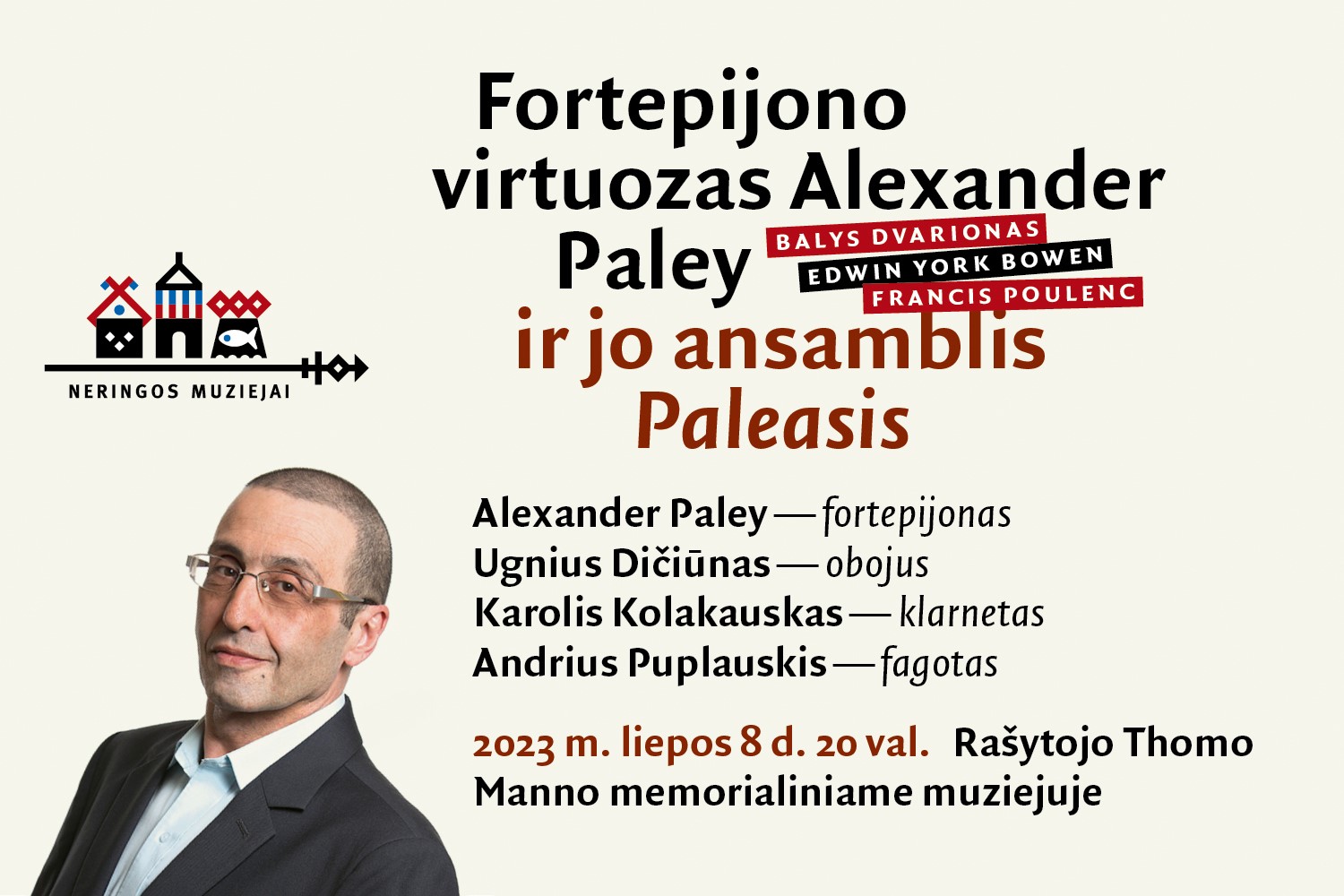 Fortepijono virtuozas Alexander Paley ir ansamblis PALEASIS 