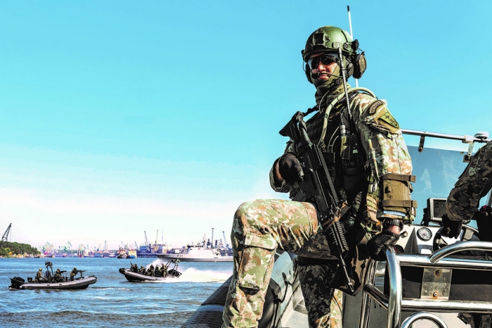Neringoje -  Karinių jūrų pajėgų fuzilierių būrio įkurtuvės