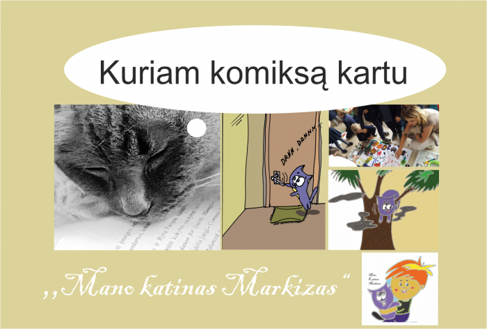 Komiksų edukacija „Mano katinas Markizas”